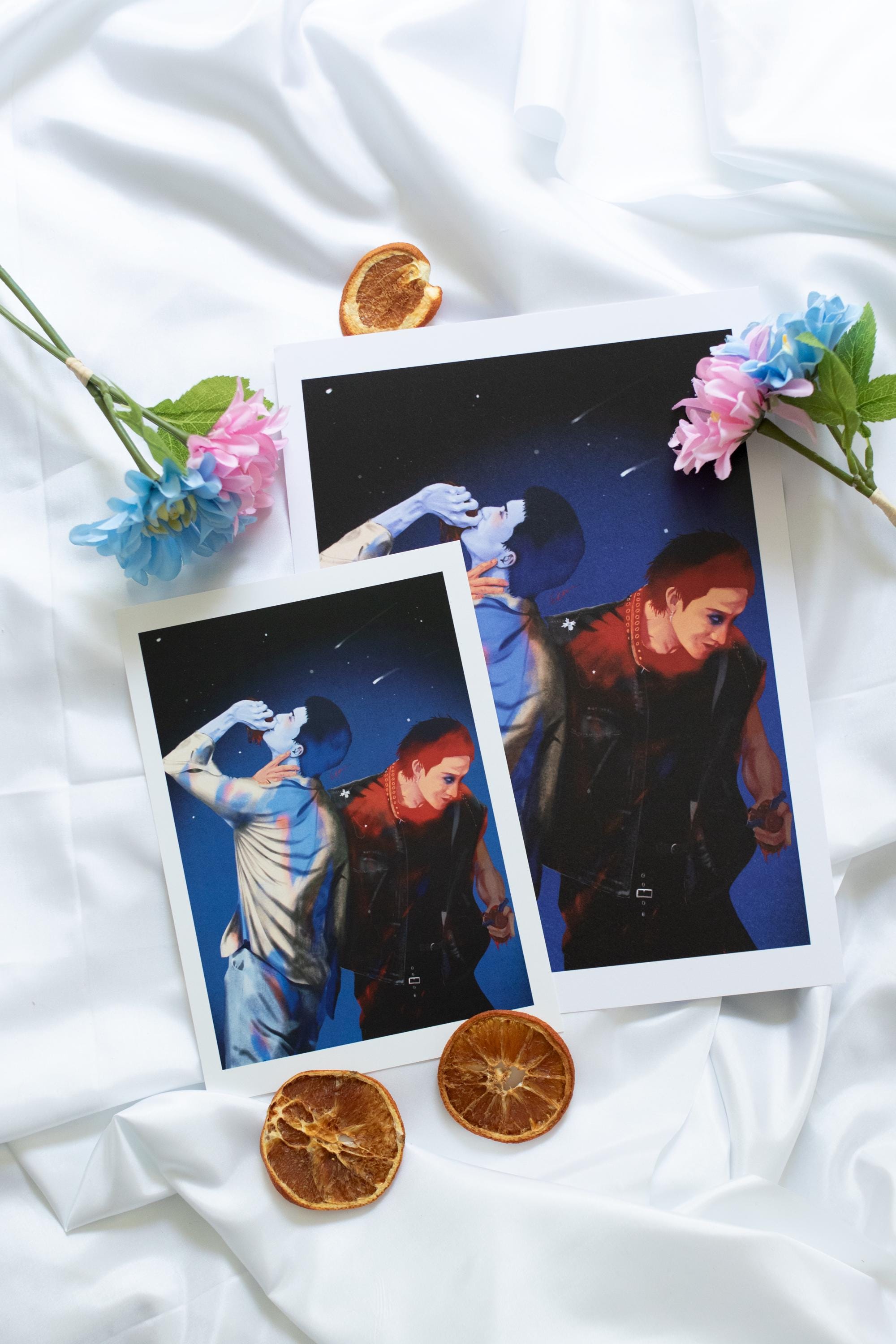 Bang Chan and Hyunjin "Escape From Reality" Art Print