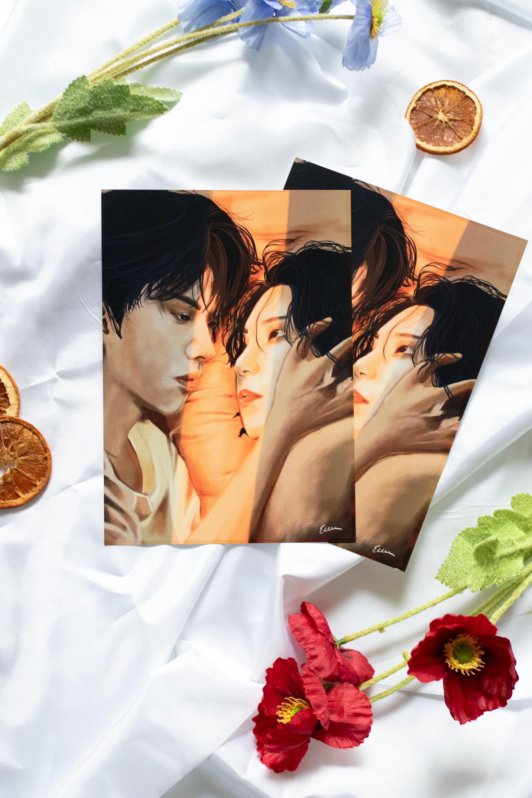 Lee Know and Han Stray Kids Art Print/Poster, Minsung, Fanart, Matte A5 A4, K-Pop, Gift, STAY
