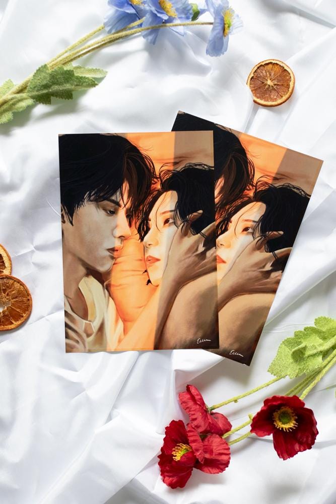 Lee Know and Han Stray Kids Art Print/Poster, Minsung, Fanart, Matte A5 A4, K-Pop, Gift, STAY