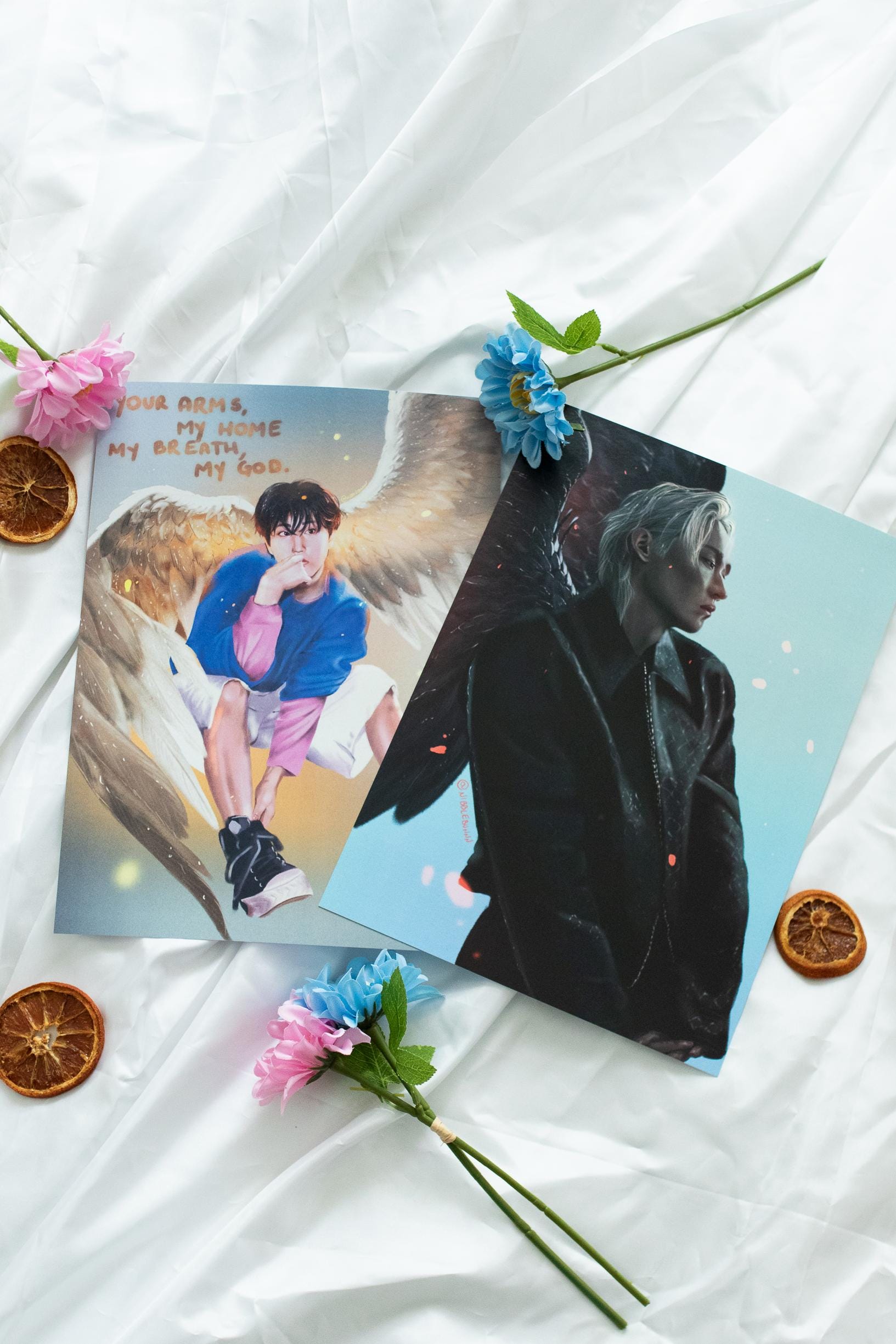 Lee Know and Han “Heaven and Hell” Art Print