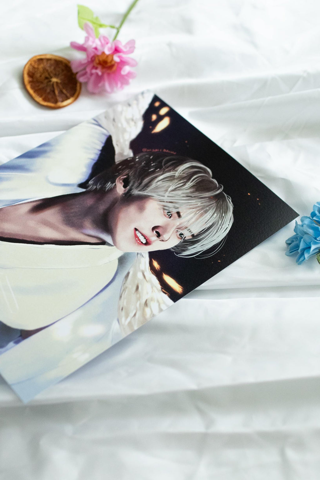 Lee Know "White Angel”  Art Print