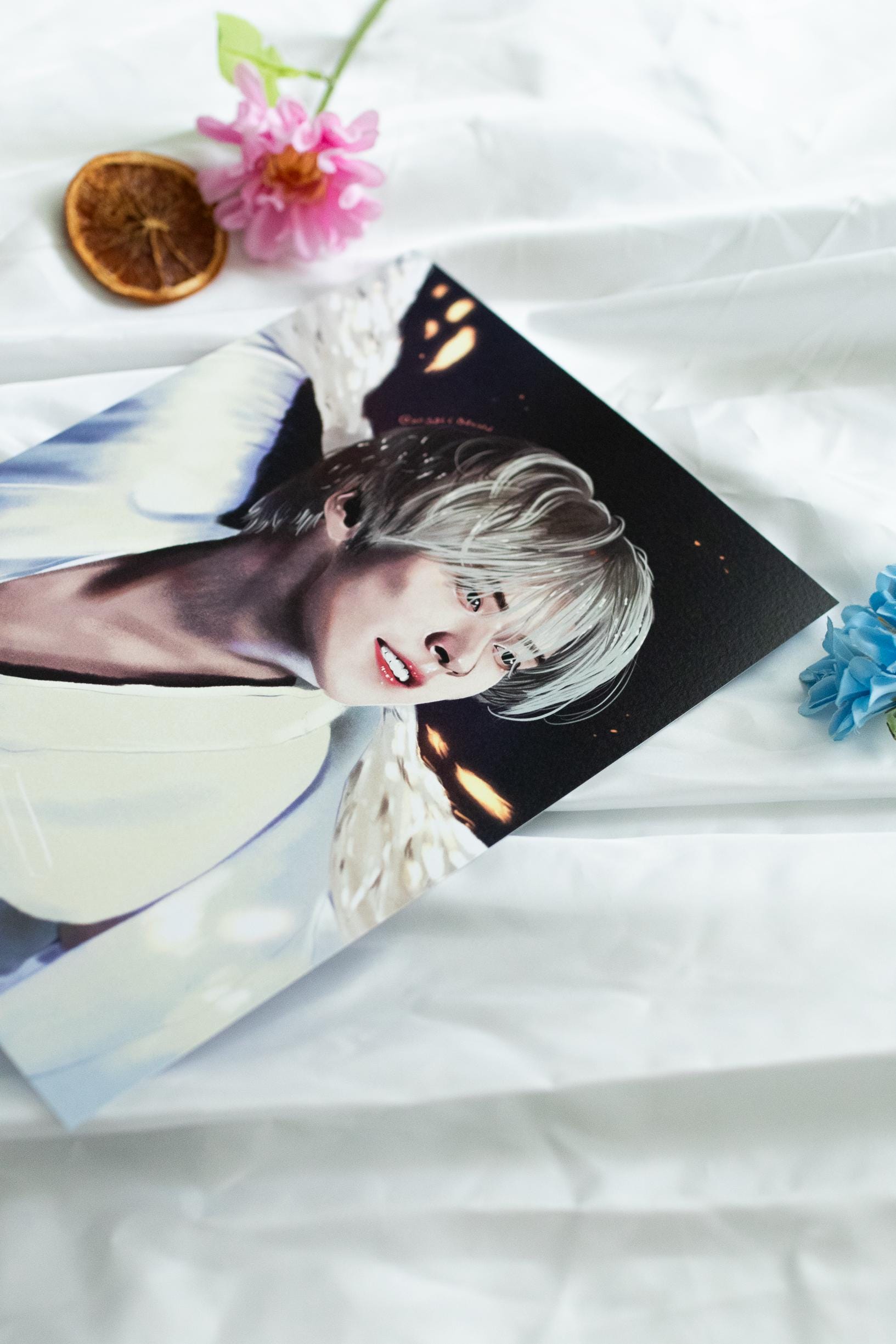 Lee Know "White Angel”  Art Print