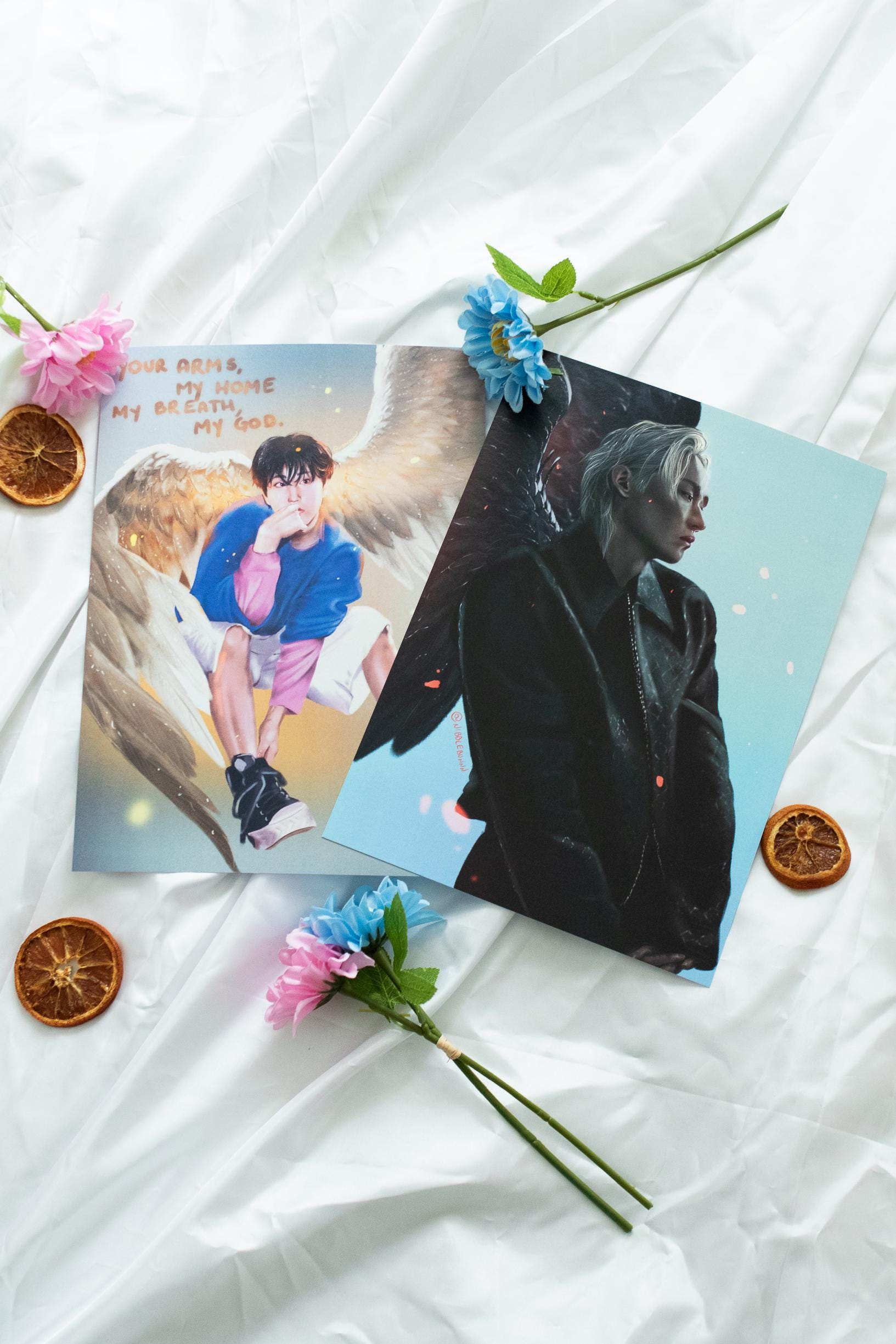 Lee Know and Han “Heaven and Hell” Art Print