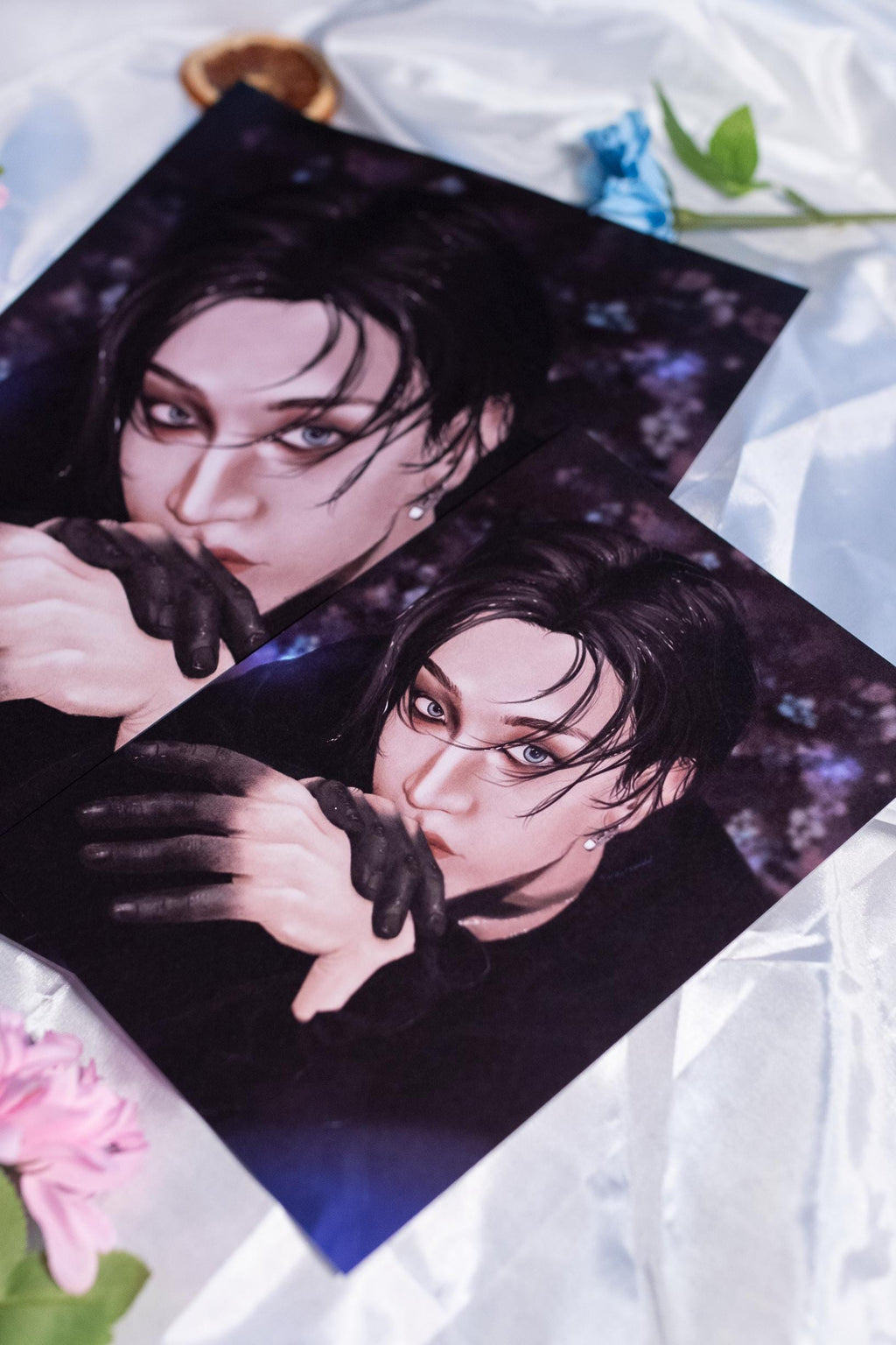 Bang Chan “Black Fingers” Art Print