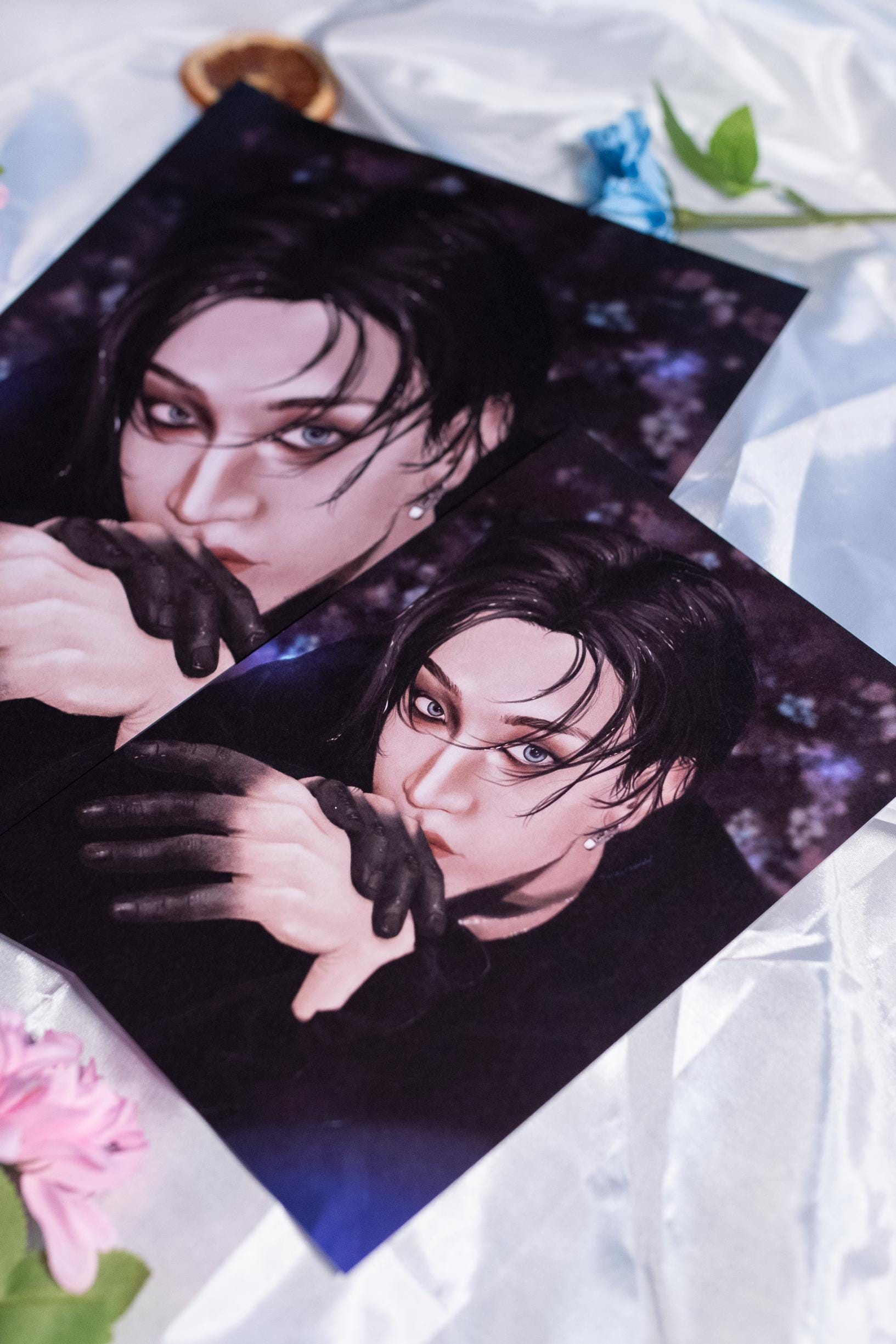 Bang Chan “Black Fingers” Art Print