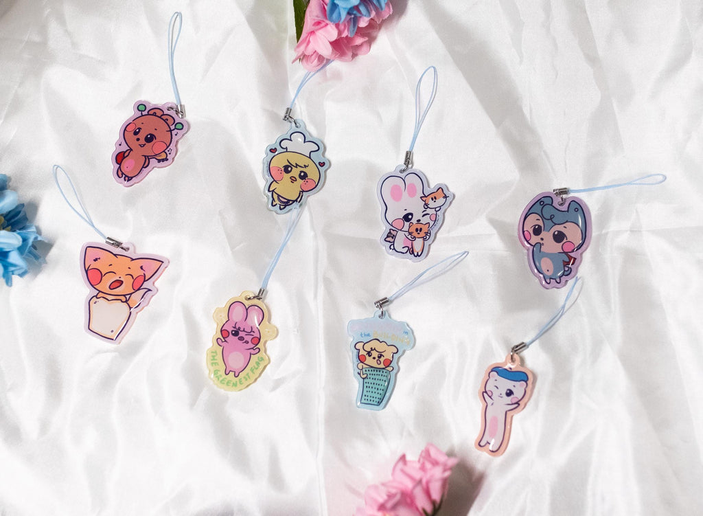 Stray Kids Pastelzoo Phone Charms