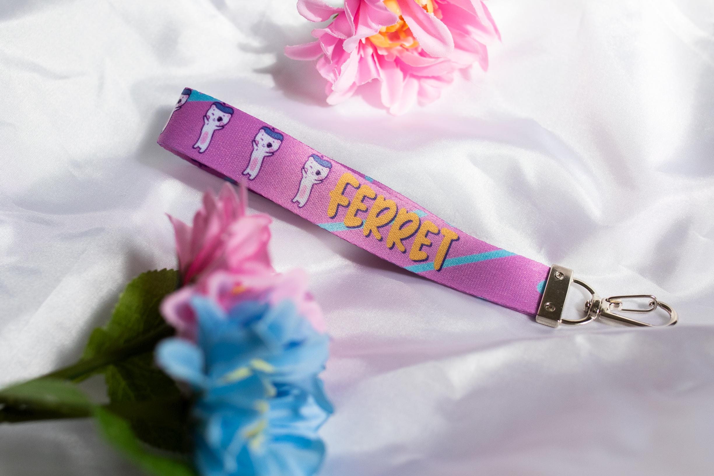 Jiniret Phone Strap “Emotional Support Ferret”