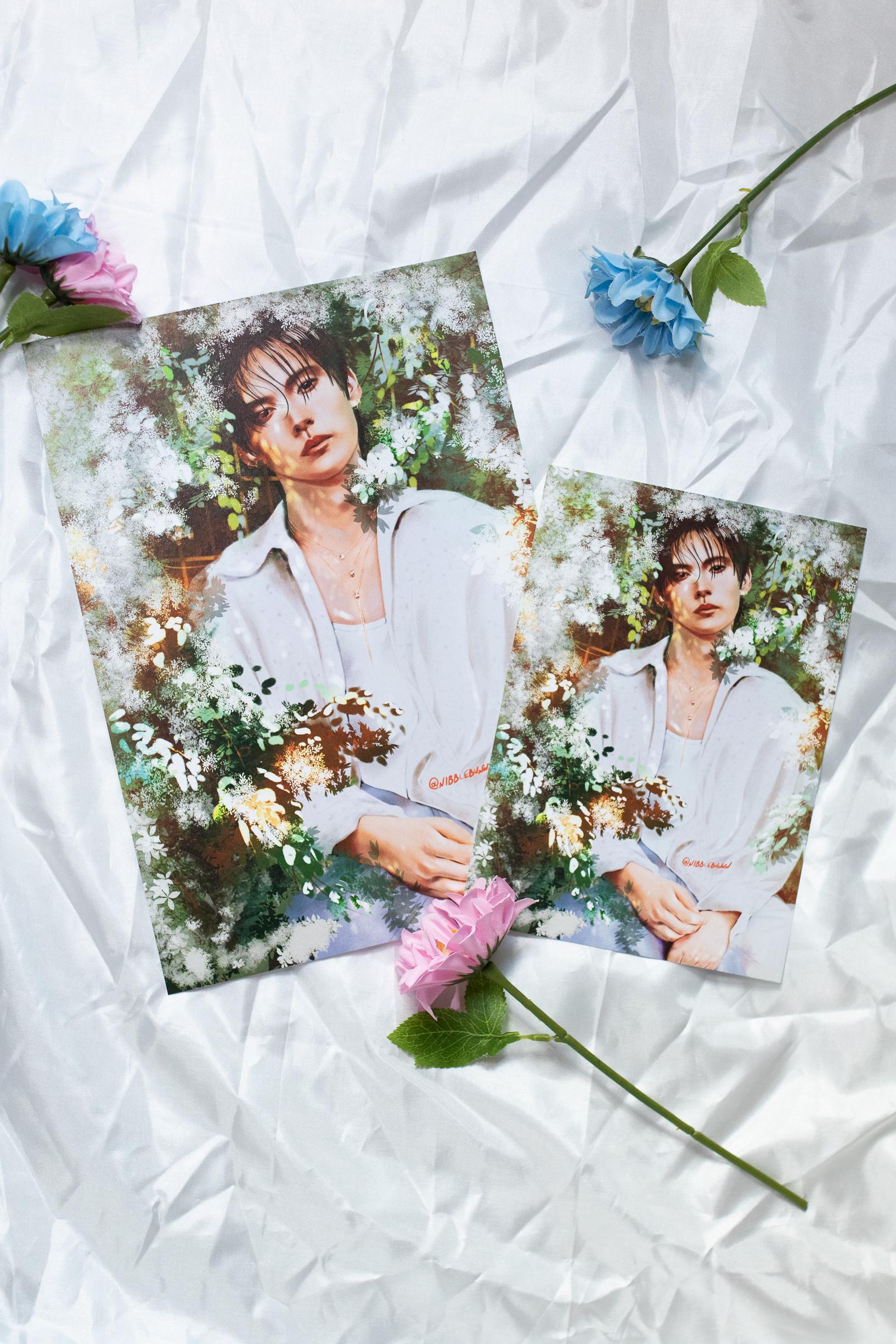 Lee Know “Flowers” Art Print